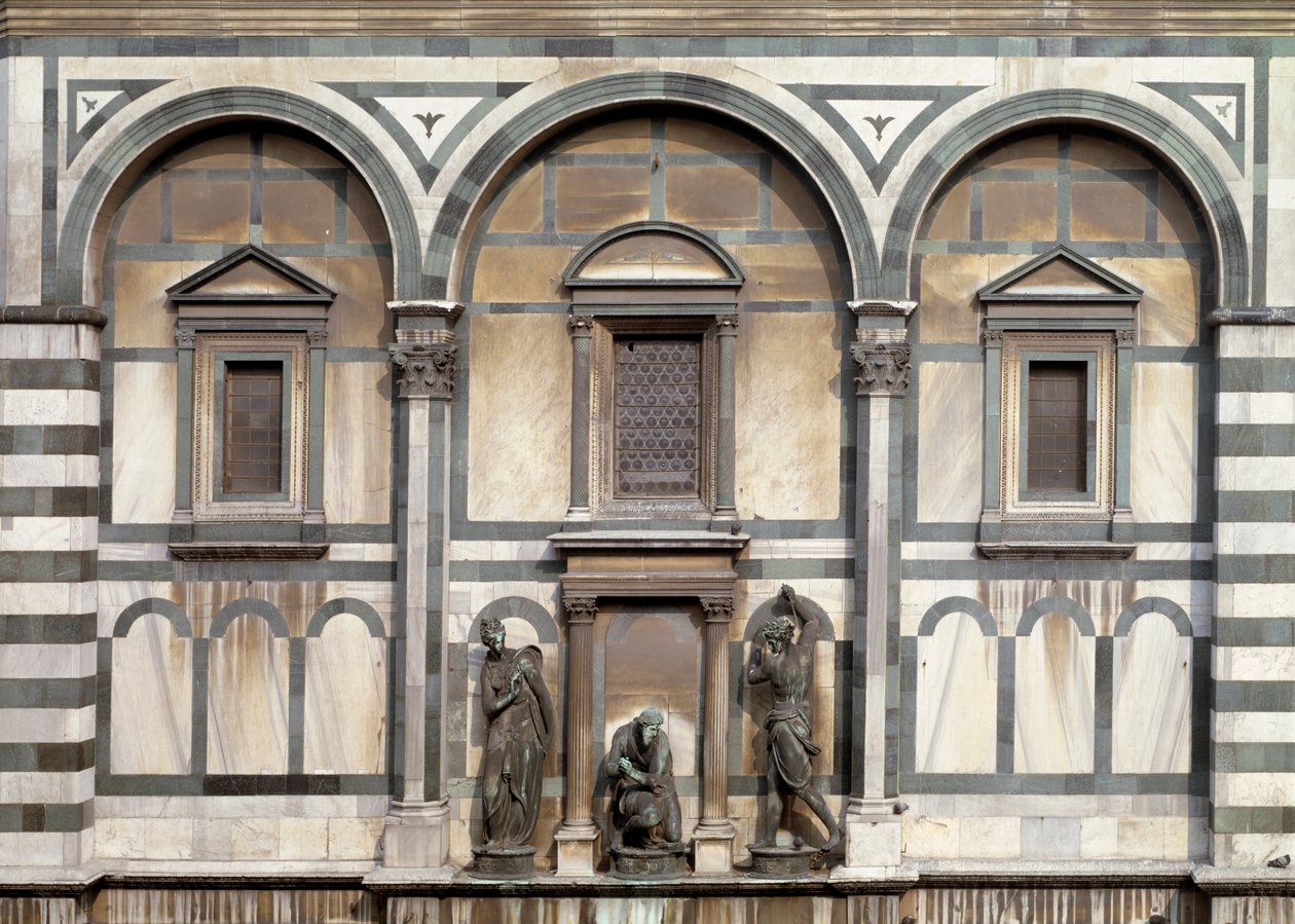 San Giovanni Battista, il suo carnefice e Salomè (dettaglio) - scultura 1571 da Vincenzo Danti