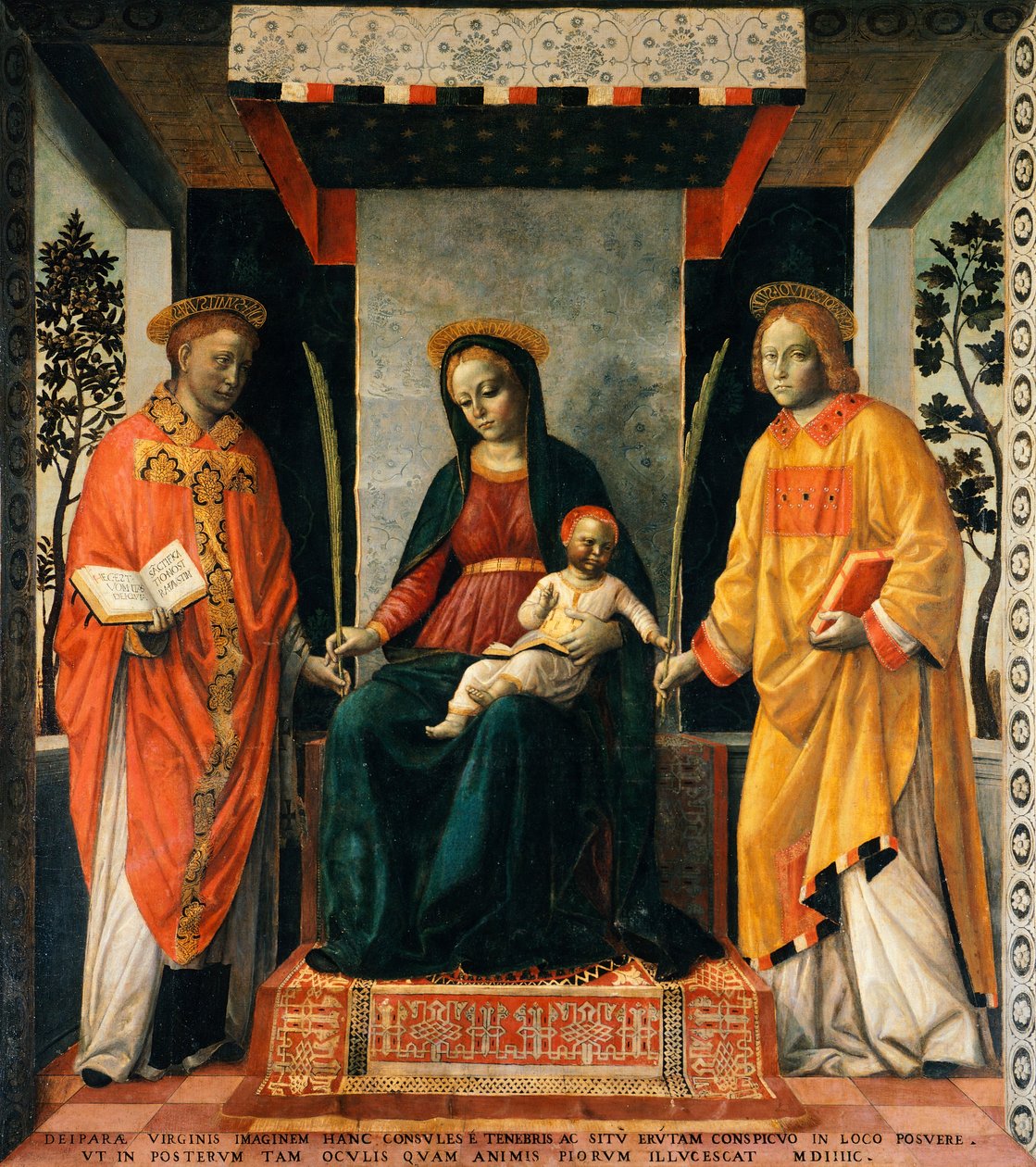 Madonna e Bambino tra San Faustino e San Giovita da Vincenzo Foppa