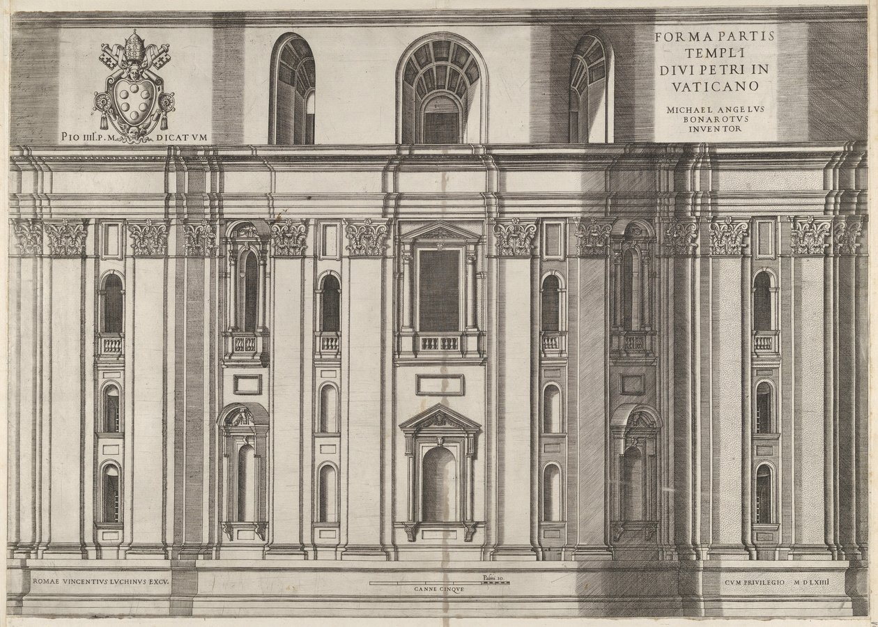 Speculum Romanae Magnificentiae: San Pietro, 1564 da Vincenzo Luchino