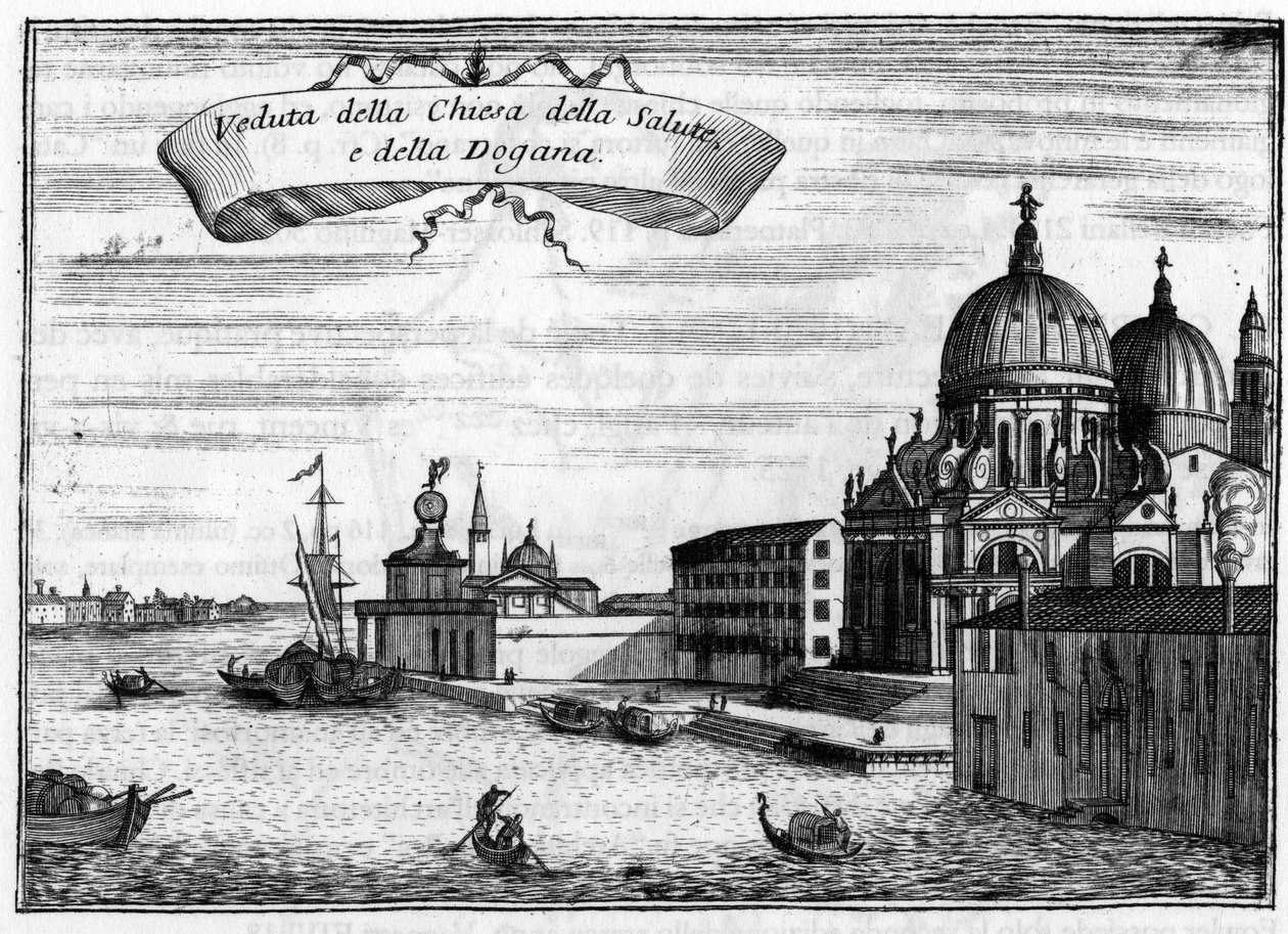 Venezia, Italia. La Chiesa di Santa Maria della Salute, progettata dall