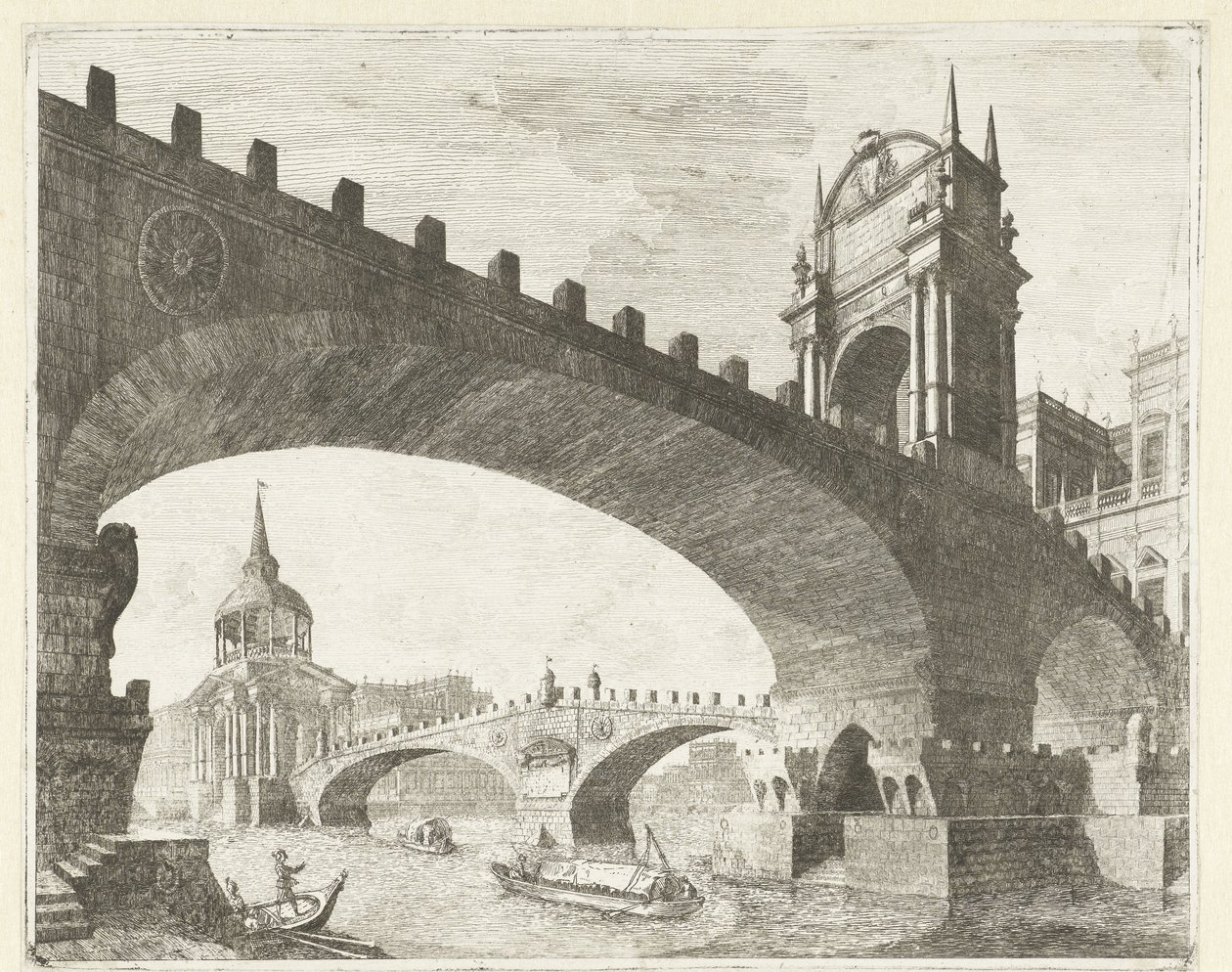 Due ponti su un fiume da Vincenzo Mazzi