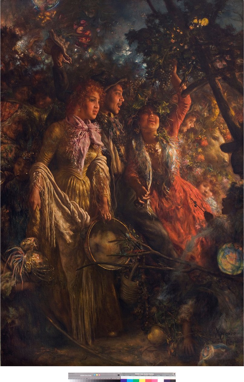 Scena di genere o Raccolto (1895) da Vincenzo Migliaro