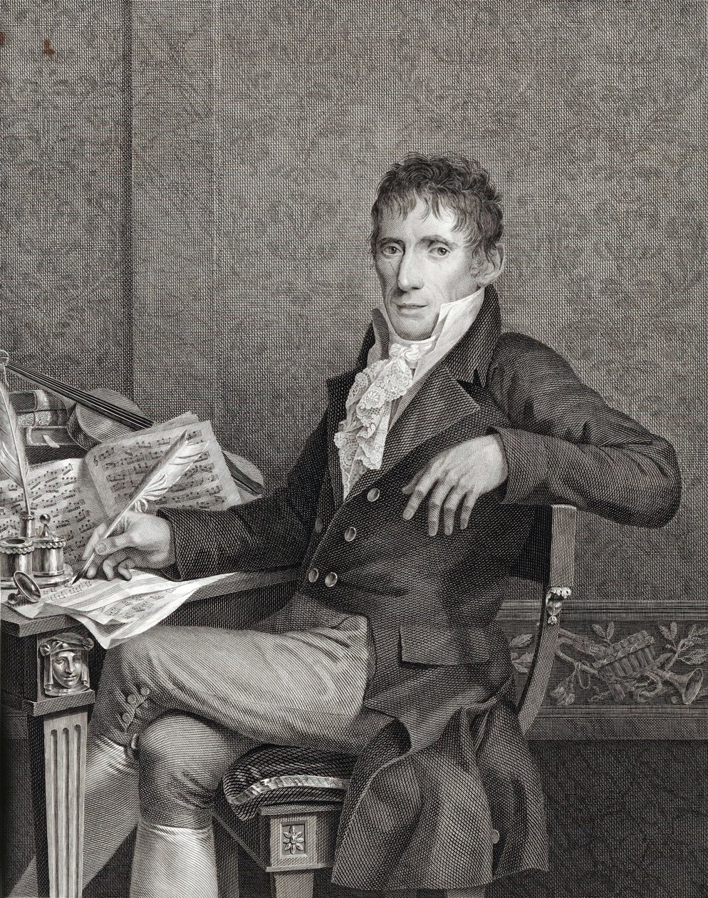 Ritratto del violinista e compositore Alessandro Rolla 1757-1841, c. 1810 da Vincenzo Raggio
