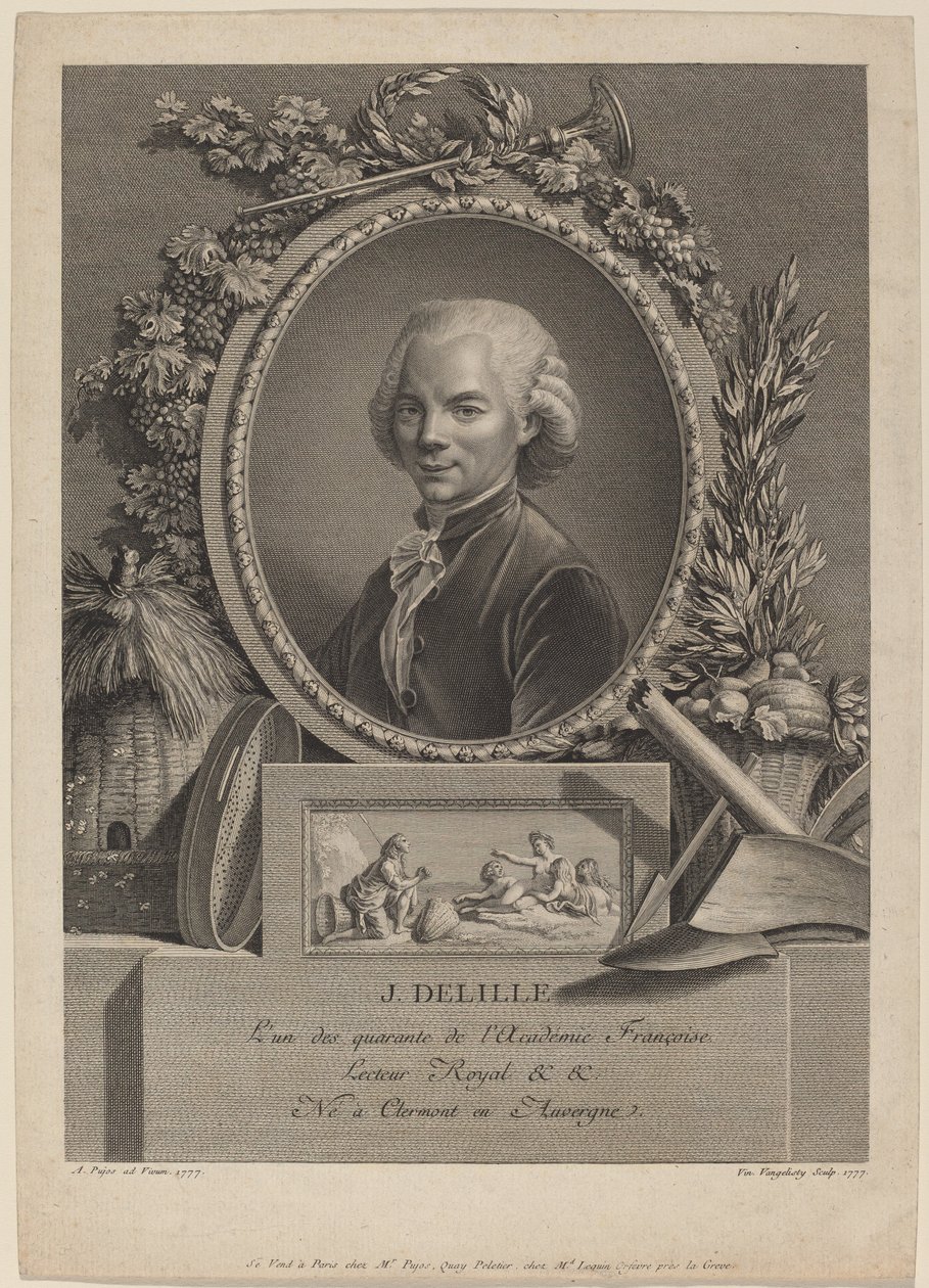 Jacques Delille da Vincenzo Vangelisti after André Pujos