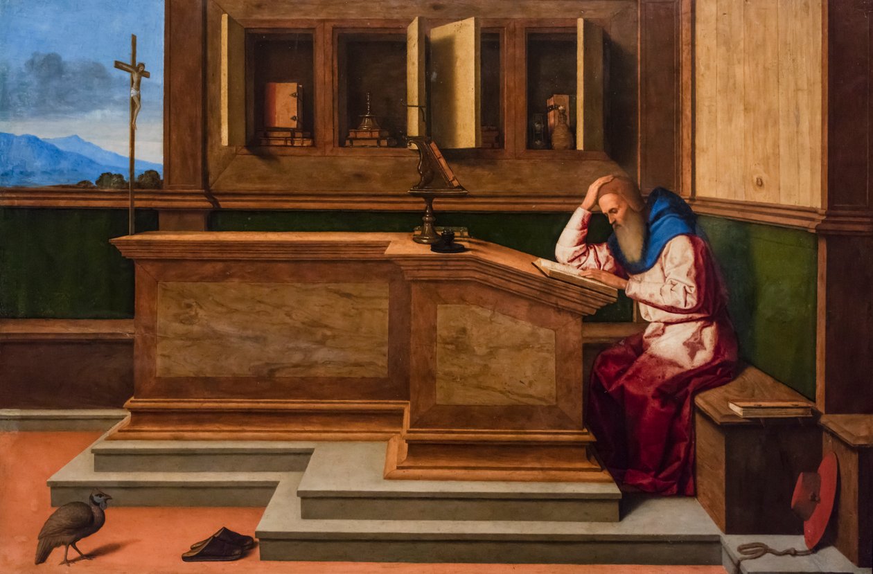 San Girolamo nello studio, 1515-1520 circa (tecnica mista su pioppo) da Vincenzo di Biagio Catena