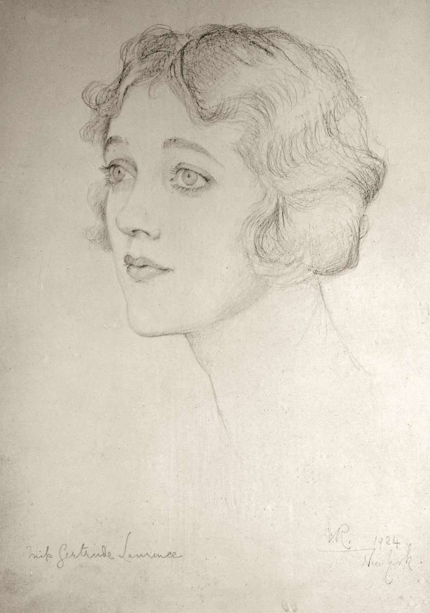 Miss Gertrude Lawrence, 1924 da Violet Manners