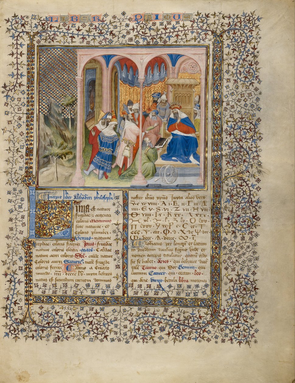 Alchandreus presenta il suo lavoro a un re da Virgil Master