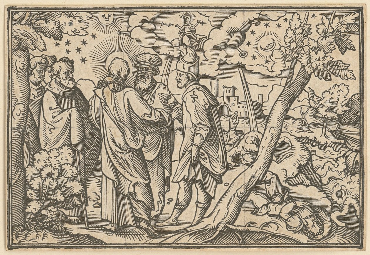 Cristo profetizza la distruzione di Gerusalemme da Virgil Solis