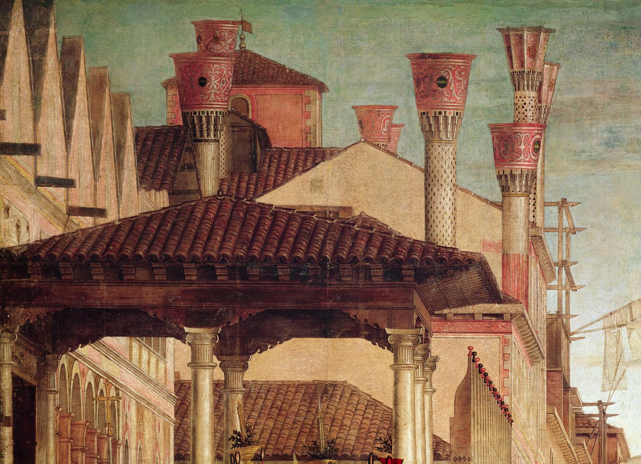 Il miracolo della reliquia della Vera Croce sul Ponte di Rialto, 1494 (dettaglio) da Vittore Carpaccio