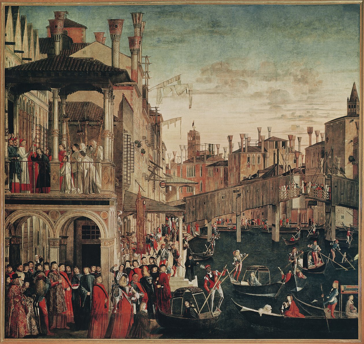 Il Miracolo della Reliquia della Vera Croce sul Ponte di Rialto, 1494 da Vittore Carpaccio