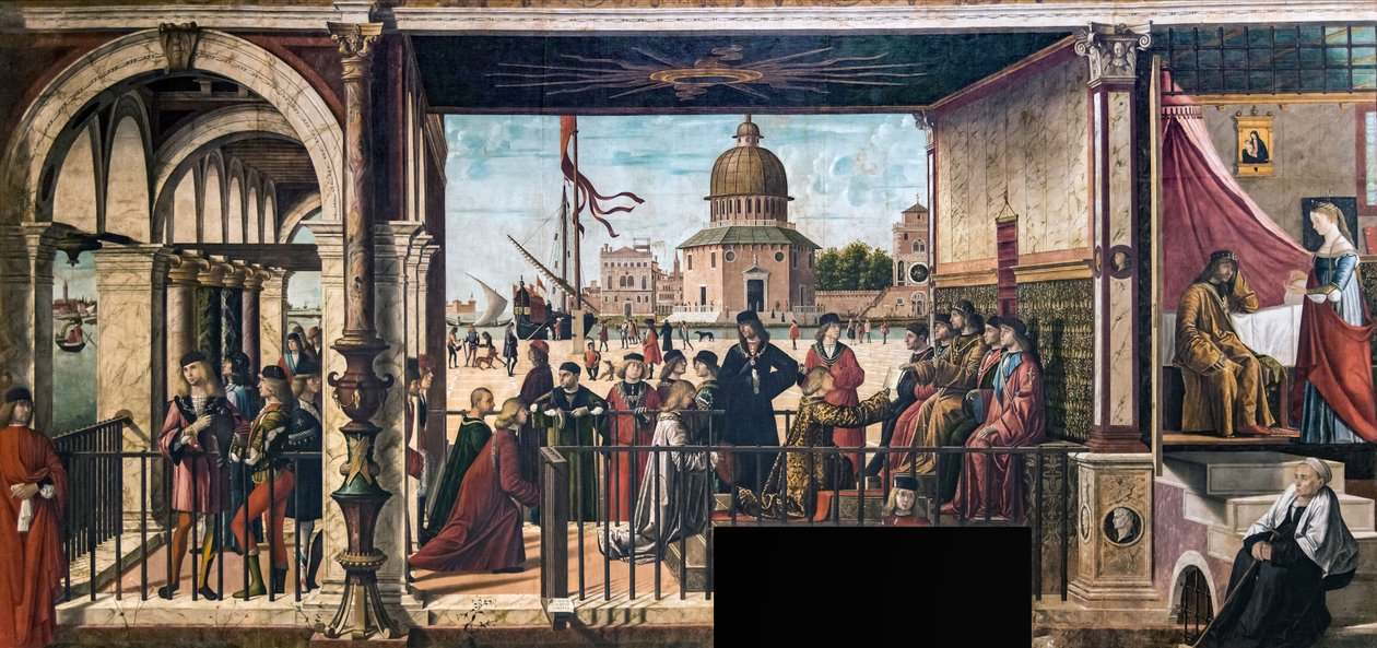 Arrivo degli ambasciatori inglesi alla corte del re di Bretagna da Vittore Carpaccio