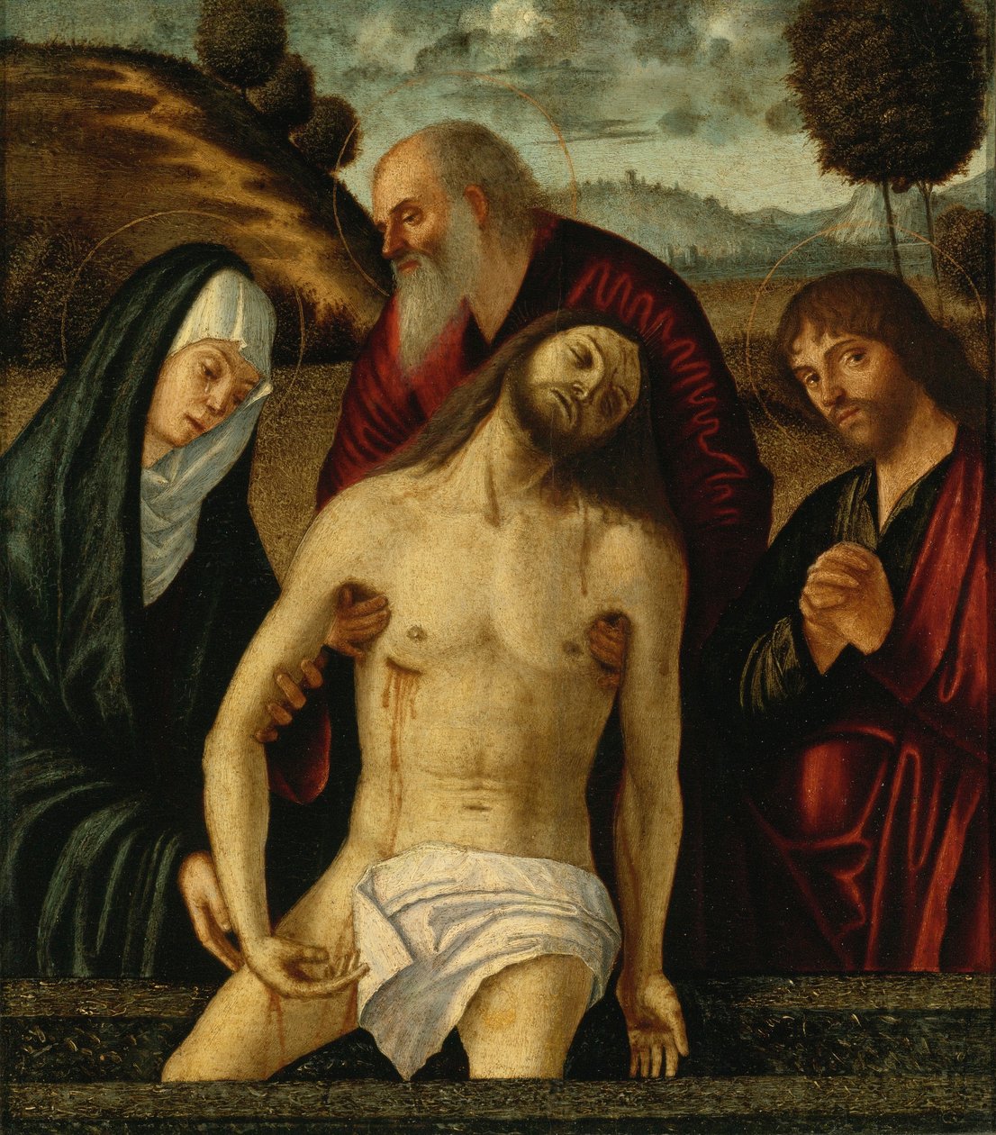 Carpaccio - LA LAMENTAZIONE, CON LA MADONNA E I SANTI GIUSEPPE D