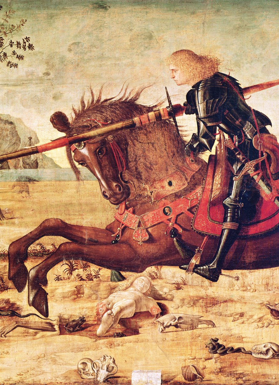 (dettaglio) San Giorgio uccide il drago, c.1502-07 da Vittore Carpaccio