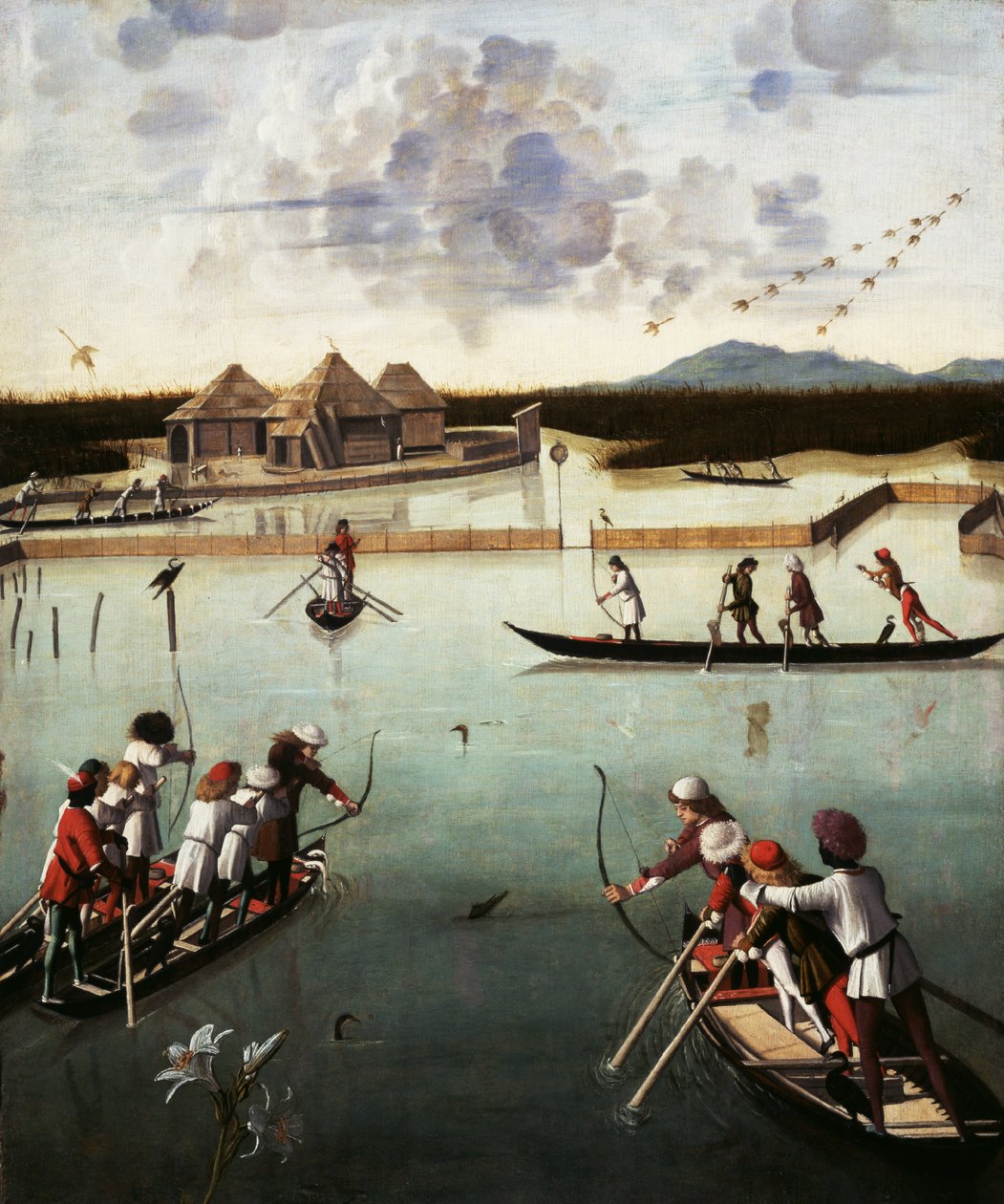 Caccia nella laguna, c.1490-5 da Vittore Carpaccio