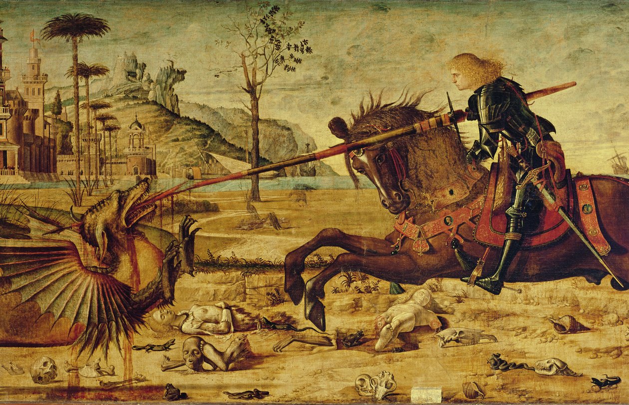 San Giorgio che uccide il drago (dettaglio) da Vittore Carpaccio