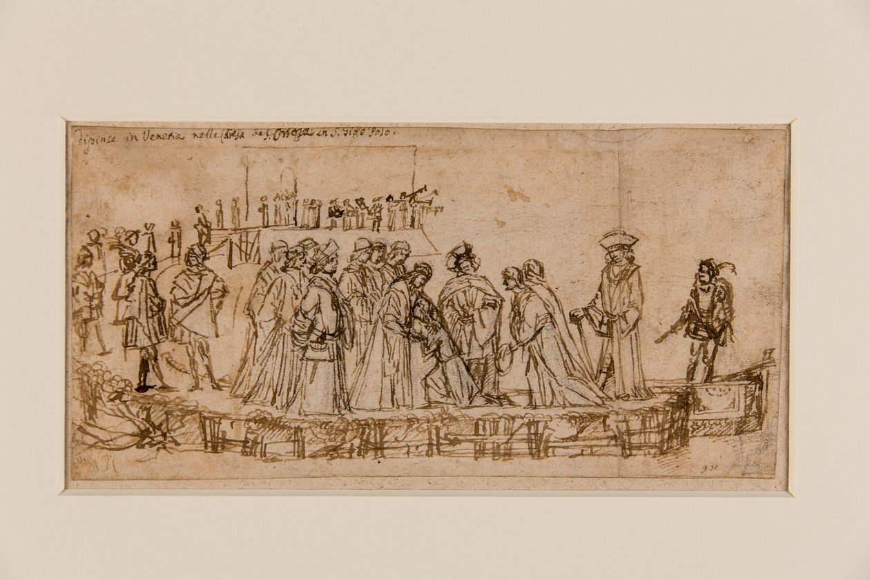 Il principe inglese Conan che saluta suo padre da Vittore Carpaccio