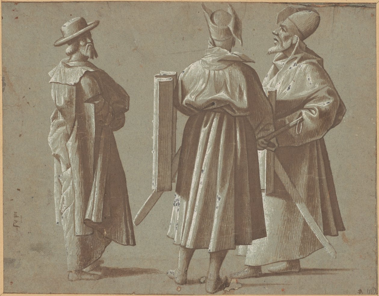 Tre figure da Vittore Carpaccio