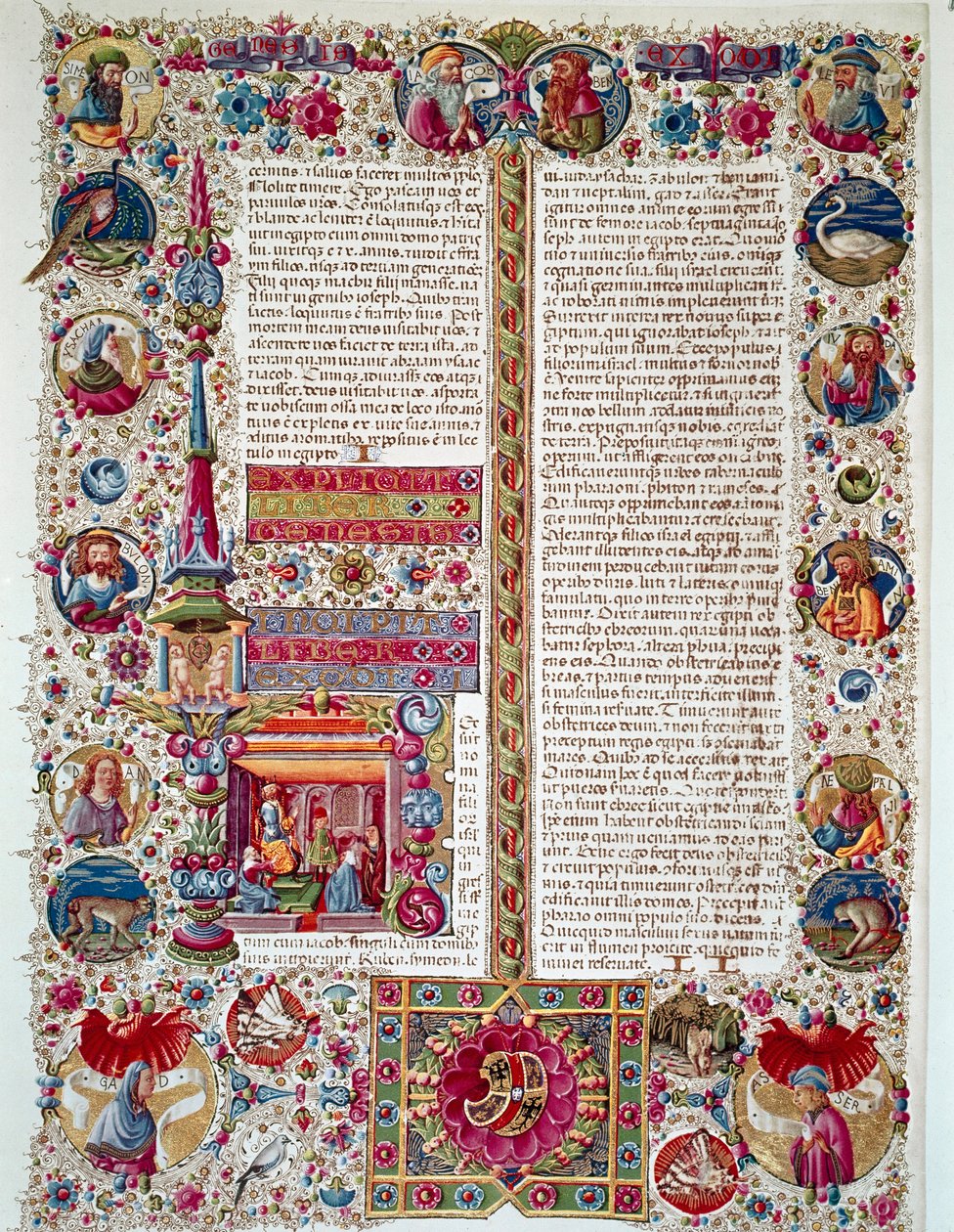 Pagina del manoscritto della Bibbia di Borso d