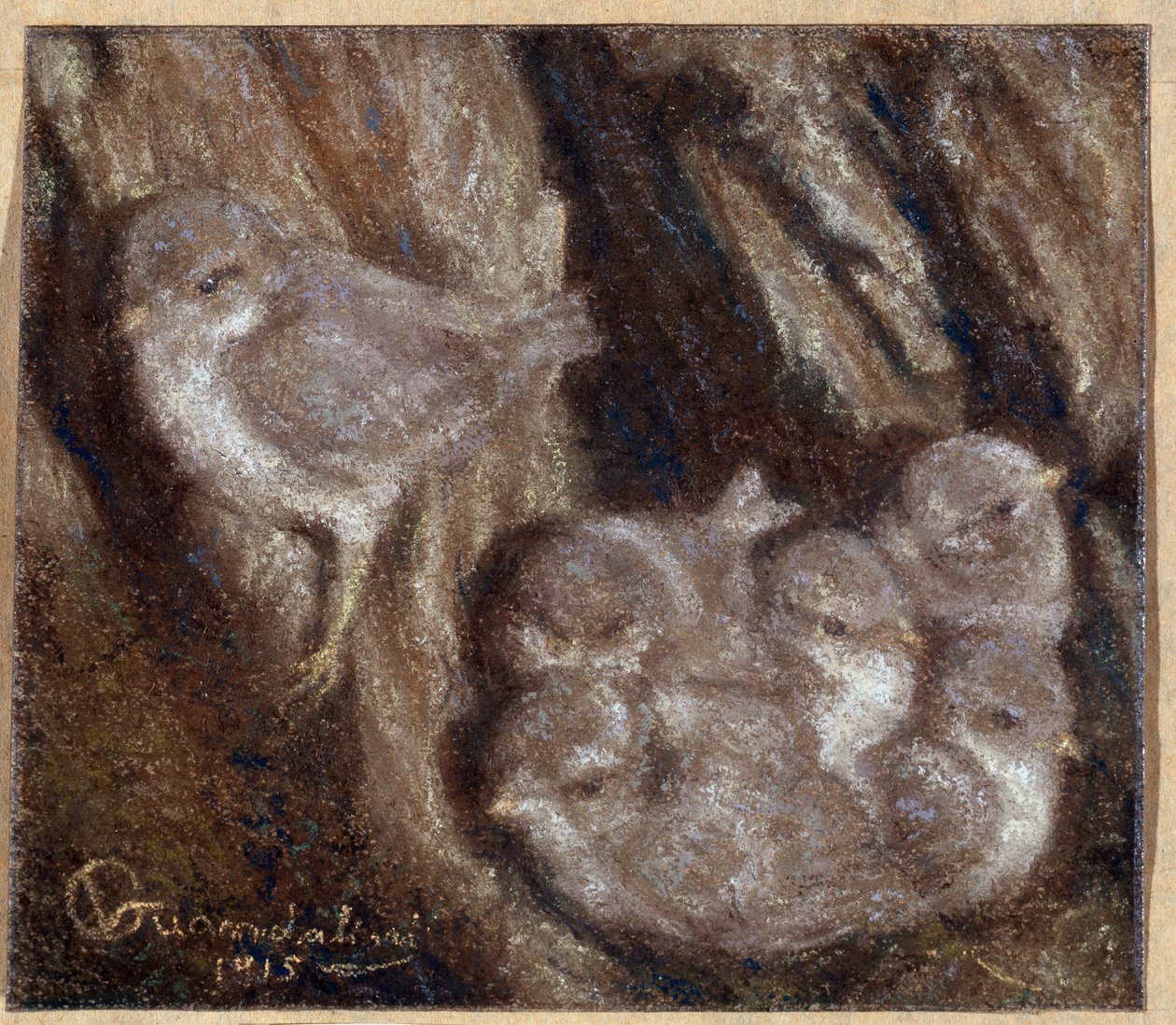La covata. Pastello di Vittorio Guandalini (1861-1923) da Vittorio Guandalini