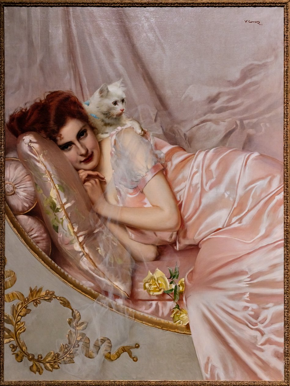 Sul divano da Vittorio Matteo Corcos