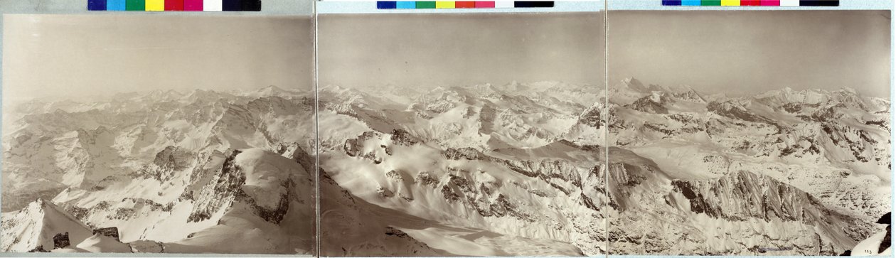 Panorama delle Alpi da Vittorio Sella