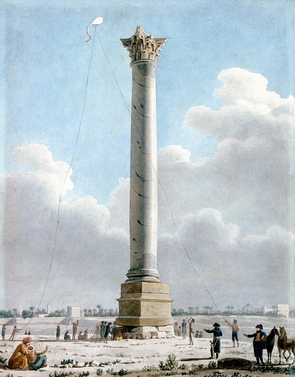 Colonna di Pompeo, Alessandria 1798 da Vivant Denon