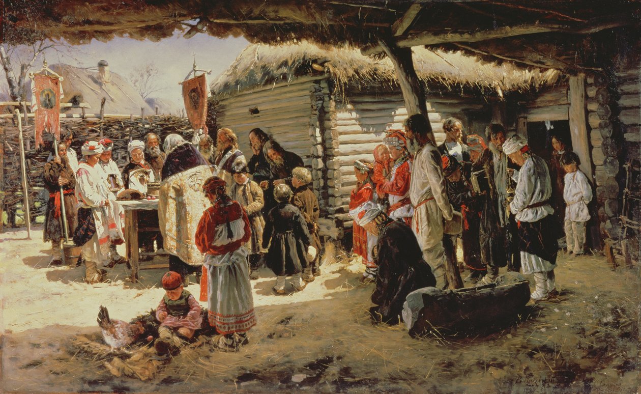Messa di Pasqua, 1887-88 da Vladimir Egorovic Makovsky