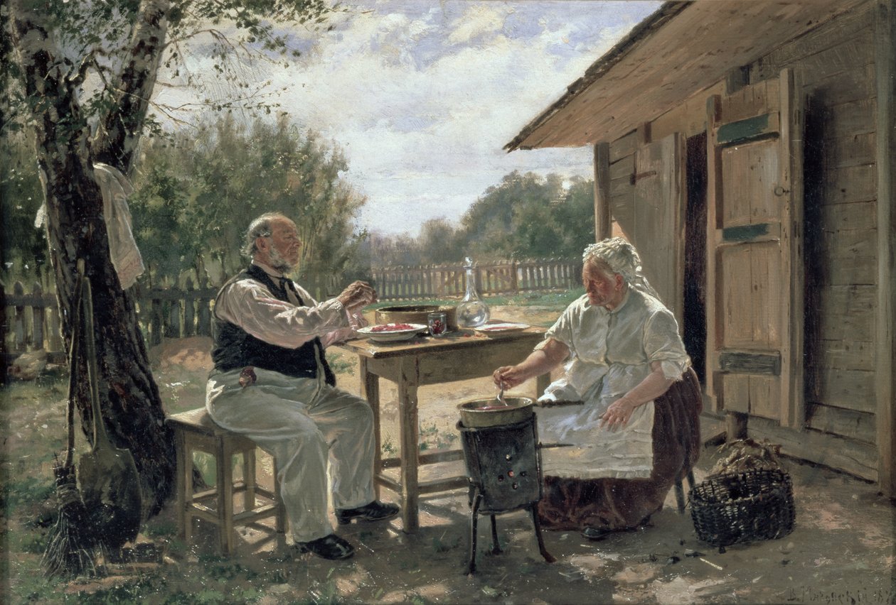 Fare Marmellata, 1876 da Vladimir Egorovic Makovsky