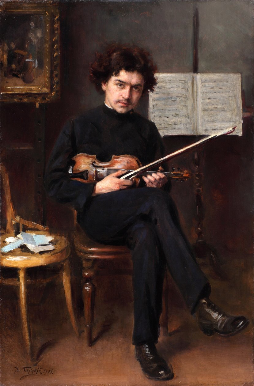 Ritratto del violinista e compositore Jan Kubelik, 1908 da Vladimir Egorovic Makovsky