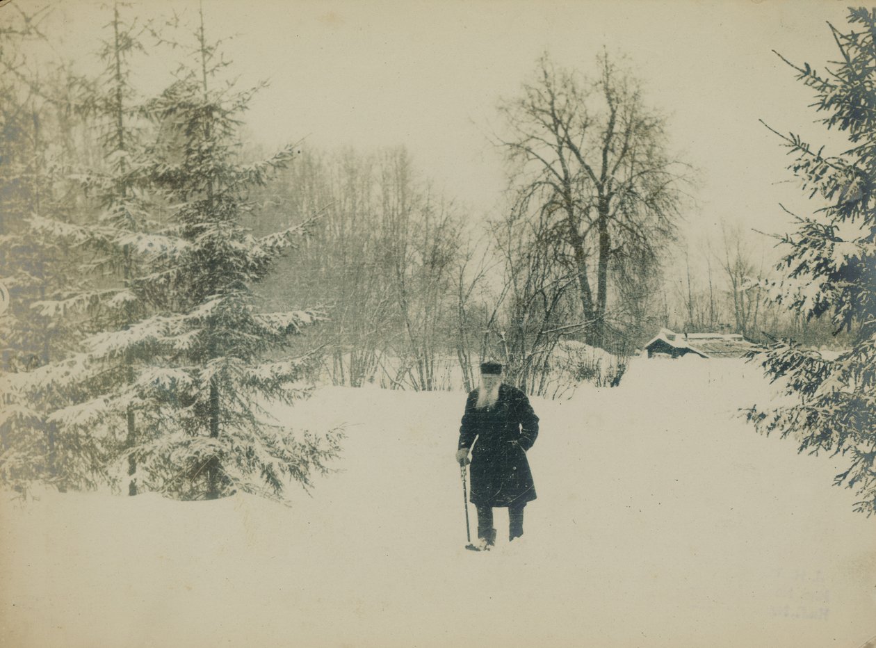 Il conte Lev Nikolayevich Tolstoy che cammina da Vladimir Grigorievich Chertkov