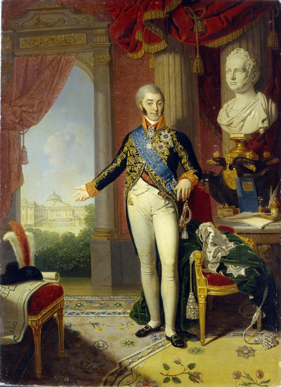 Ritratto del conte Nikolai Petrovich Sheremetev da Vladimir Lukich Borovikovsky