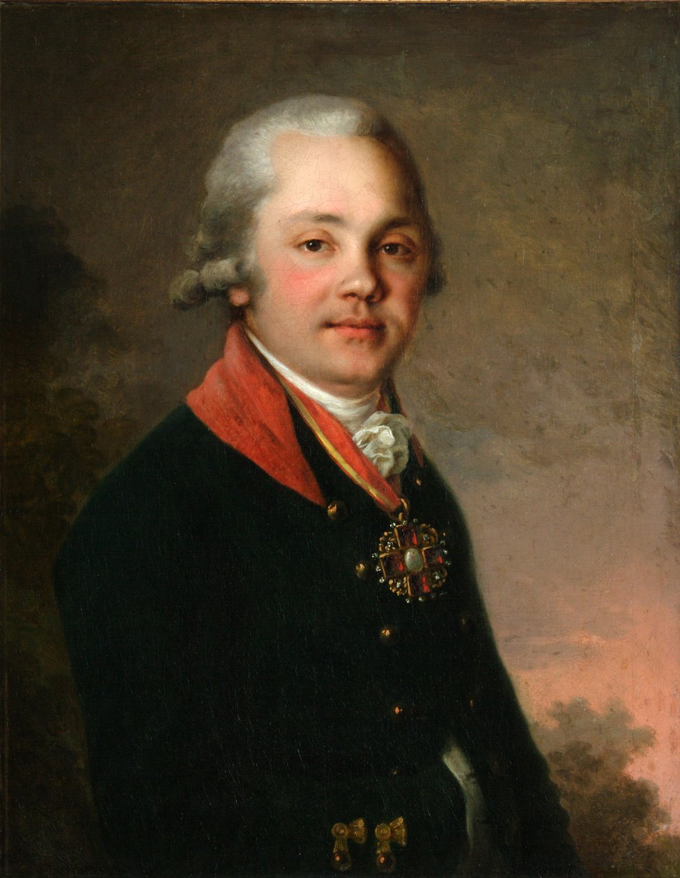 Ritratto di Alexander Dmitriyevich Arsenyev da Vladimir Lukich Borovikovsky
