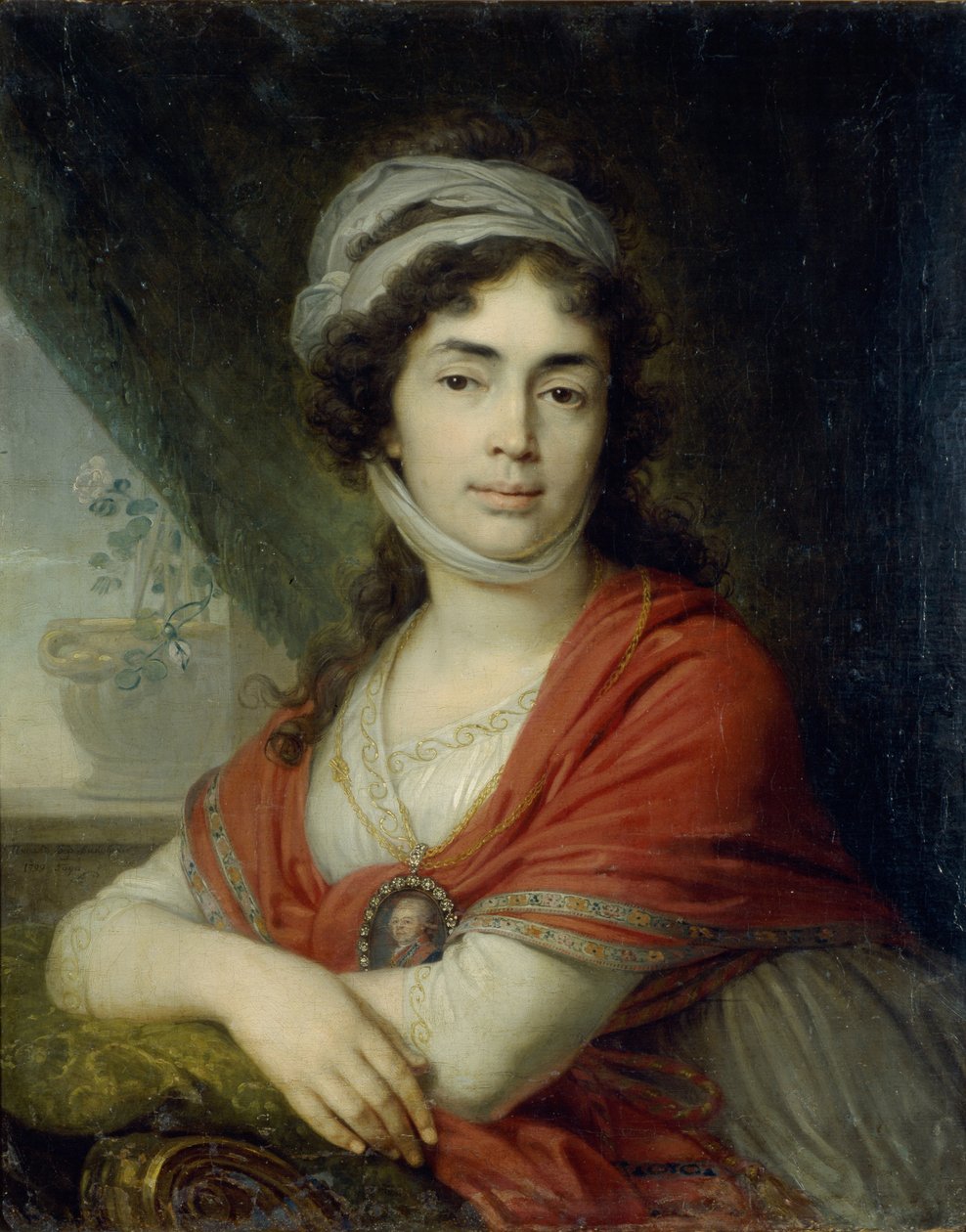 Ritratto di Maria Marfa Dmitrievna Dunina, nata Norova, 1799 da Vladimir Lukich Borovikovsky