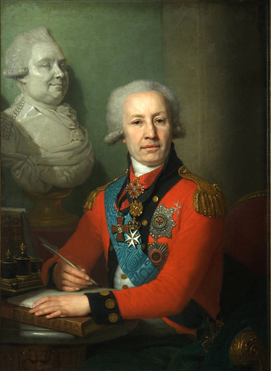 Ritratto del barone Alexei Vasilyev, 1800 da Vladimir Lukich Borovikovsky