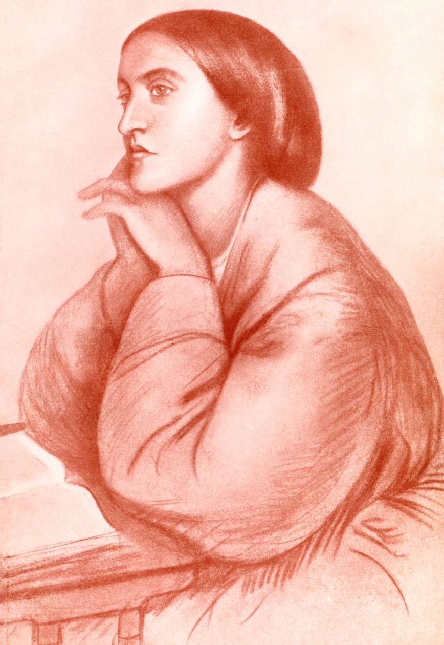 Christina Georgina Rossetti, poetessa inglese da WA Mansell