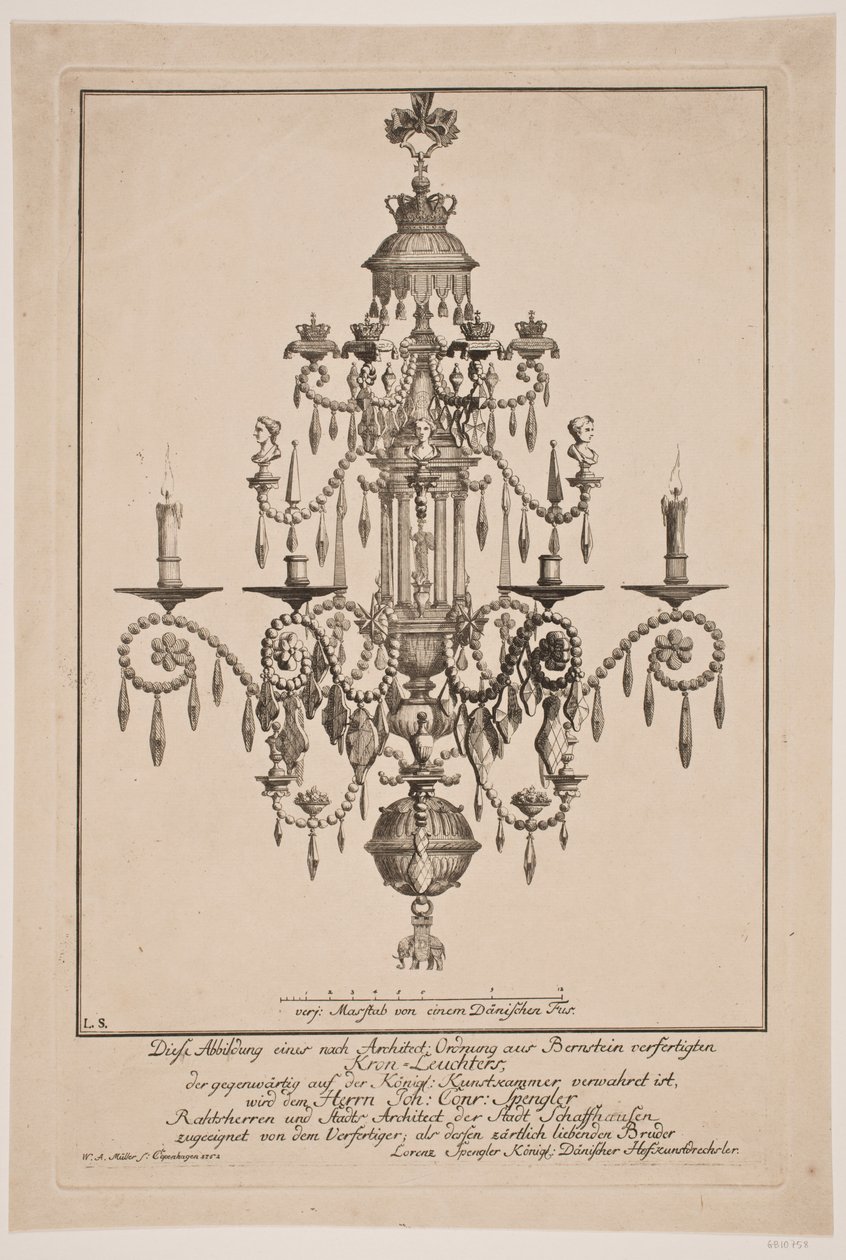 Un lampadario da W.A. Müller