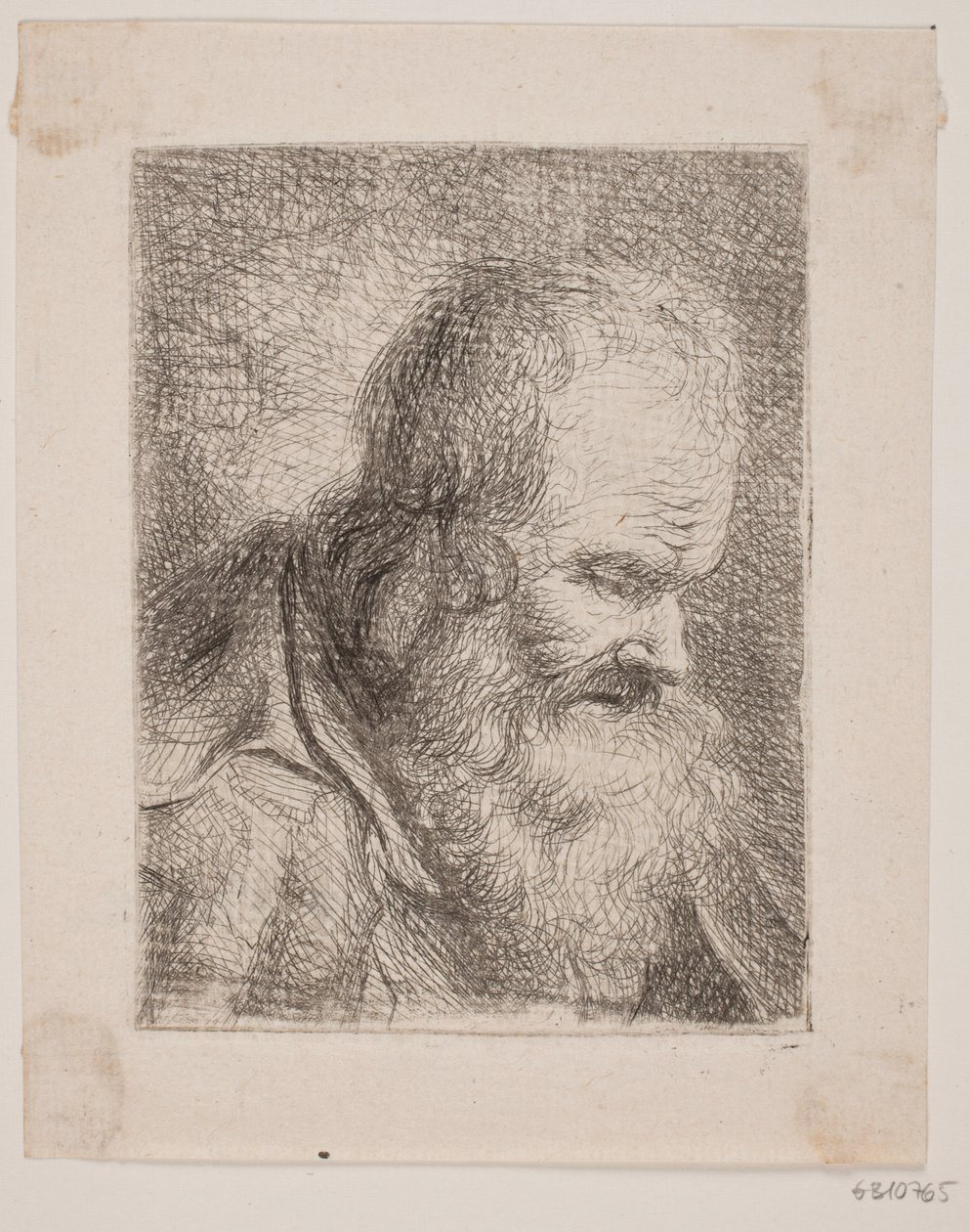 Vecchio barbuto, busto da W.A. Müller