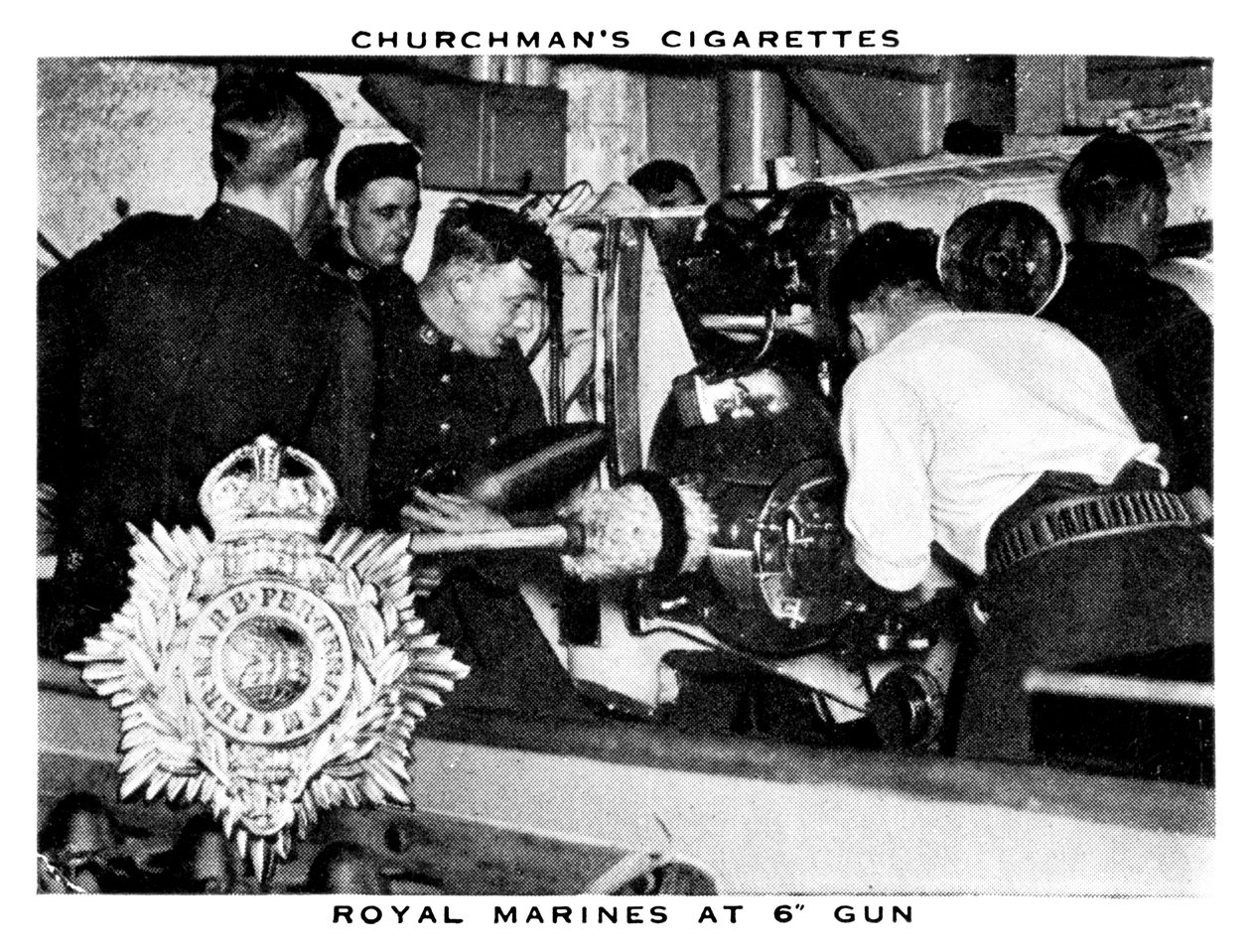 Royal Marines al 6 Gun da WA and AC Churchman