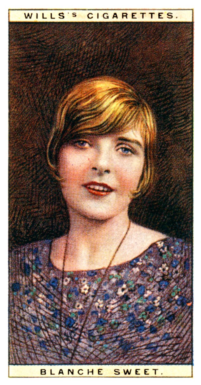 Blanche Sweet, attrice americana da WD and HO Wills