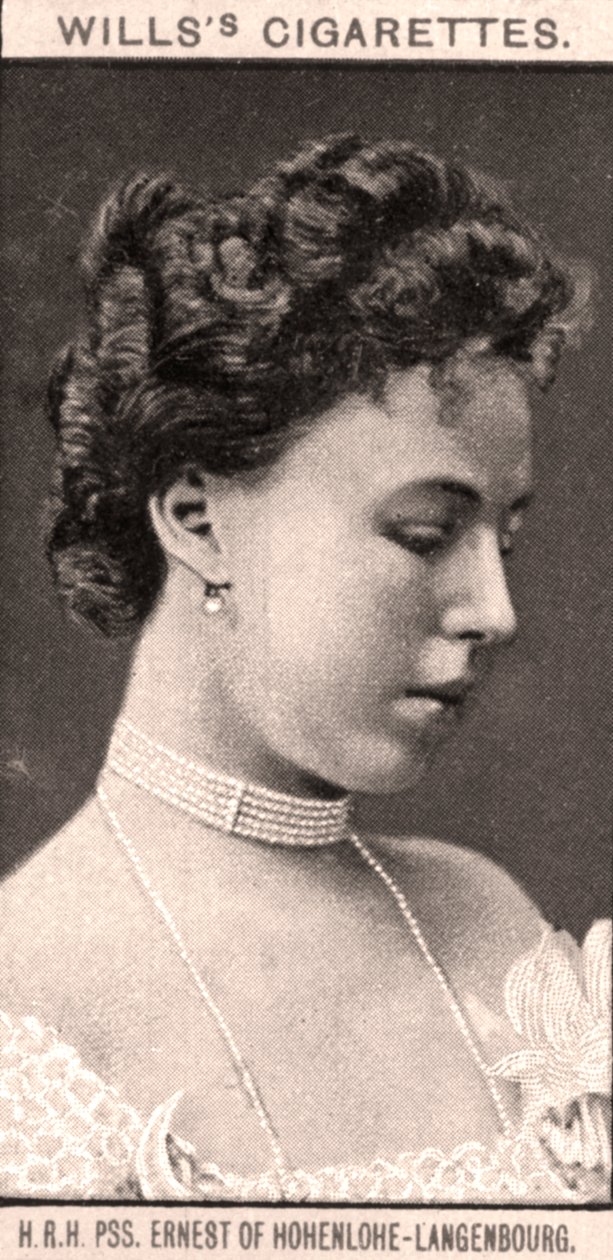 S.A.R., PSS. Ernesto di Hohenlohe-Langenbourg, 1908 da WD and HO Wills