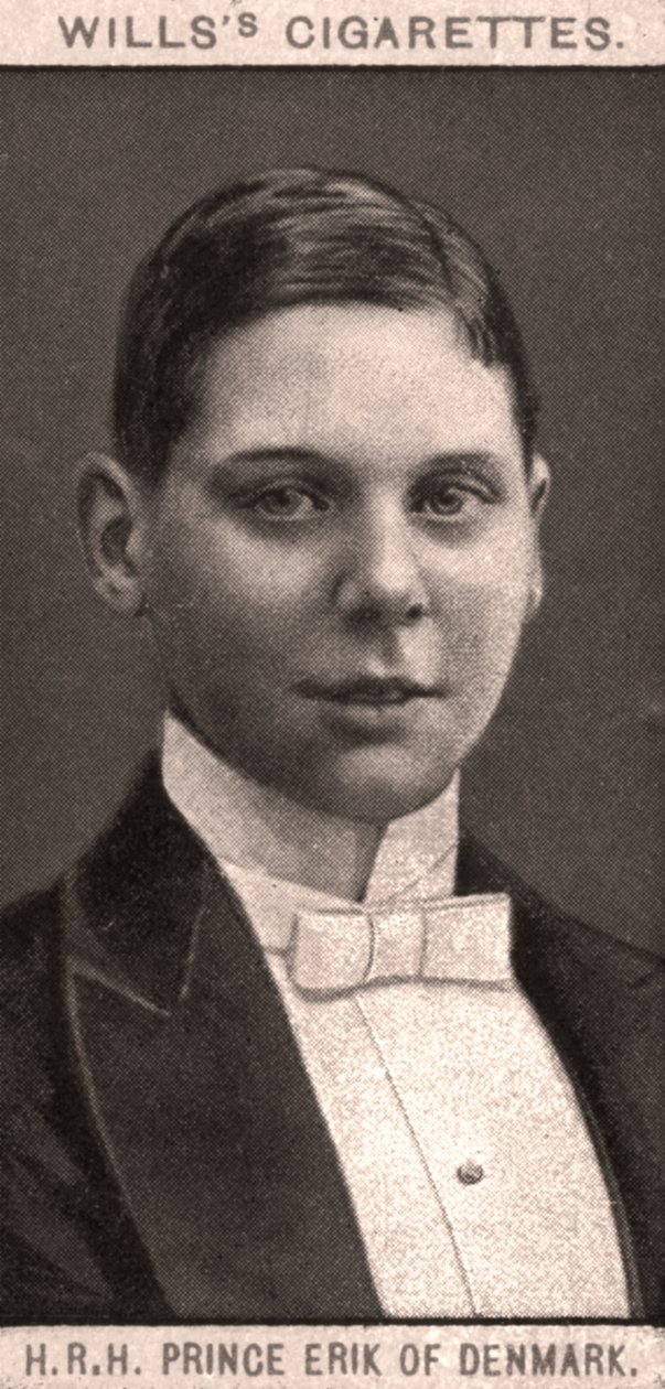 S.A.R. Principe Erik di Danimarca, 1908 da WD and HO Wills