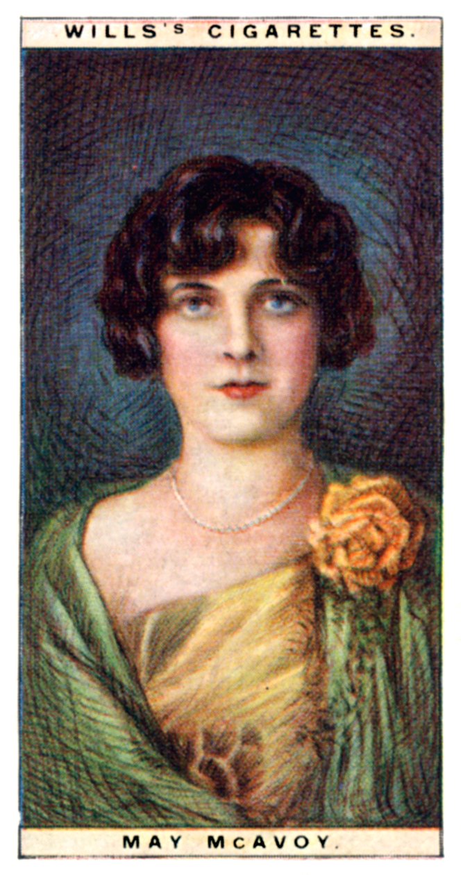 May McAvoy 1899-1984, attrice americana, 1928 da WD and HO Wills