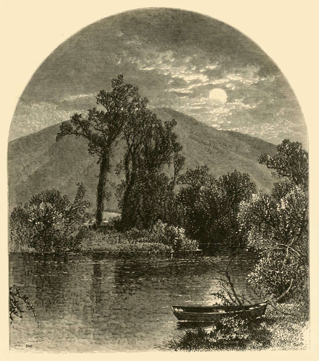 Fiume Hoosac, North Adams, 1874 da W.H. Morse