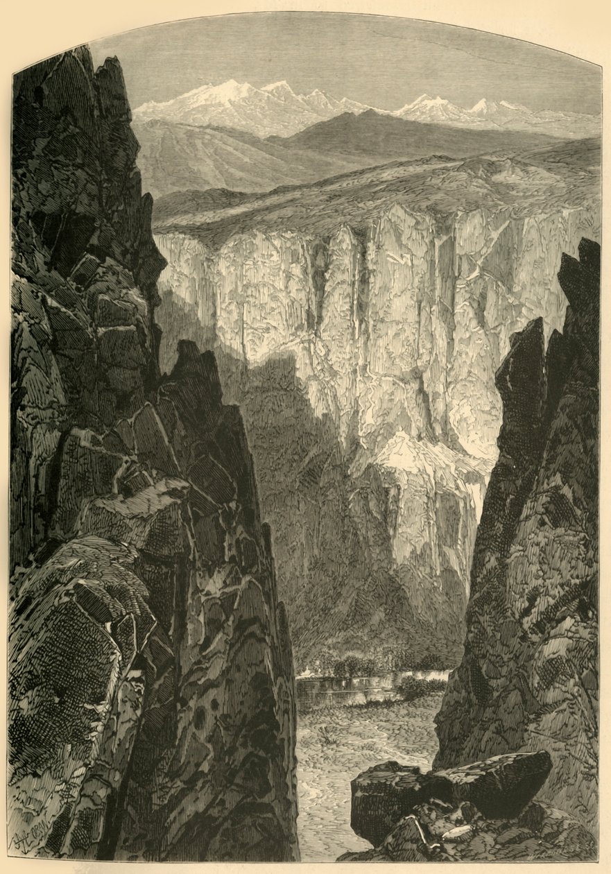 Palisade Canyon, 1874 da W.H. Morse