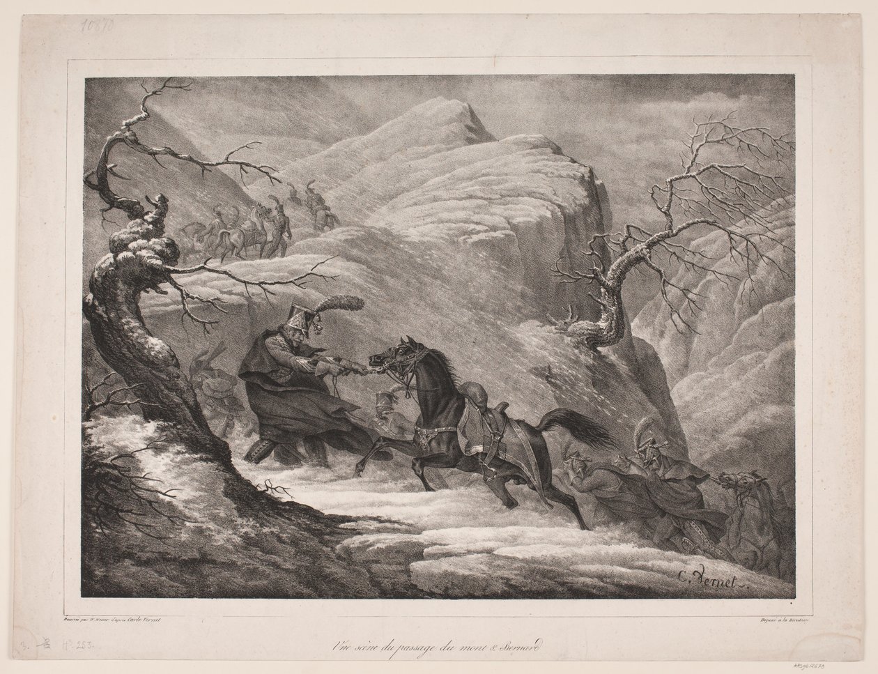 Una scena del passaggio del monte San Bernardo da WIlhelm Heuer