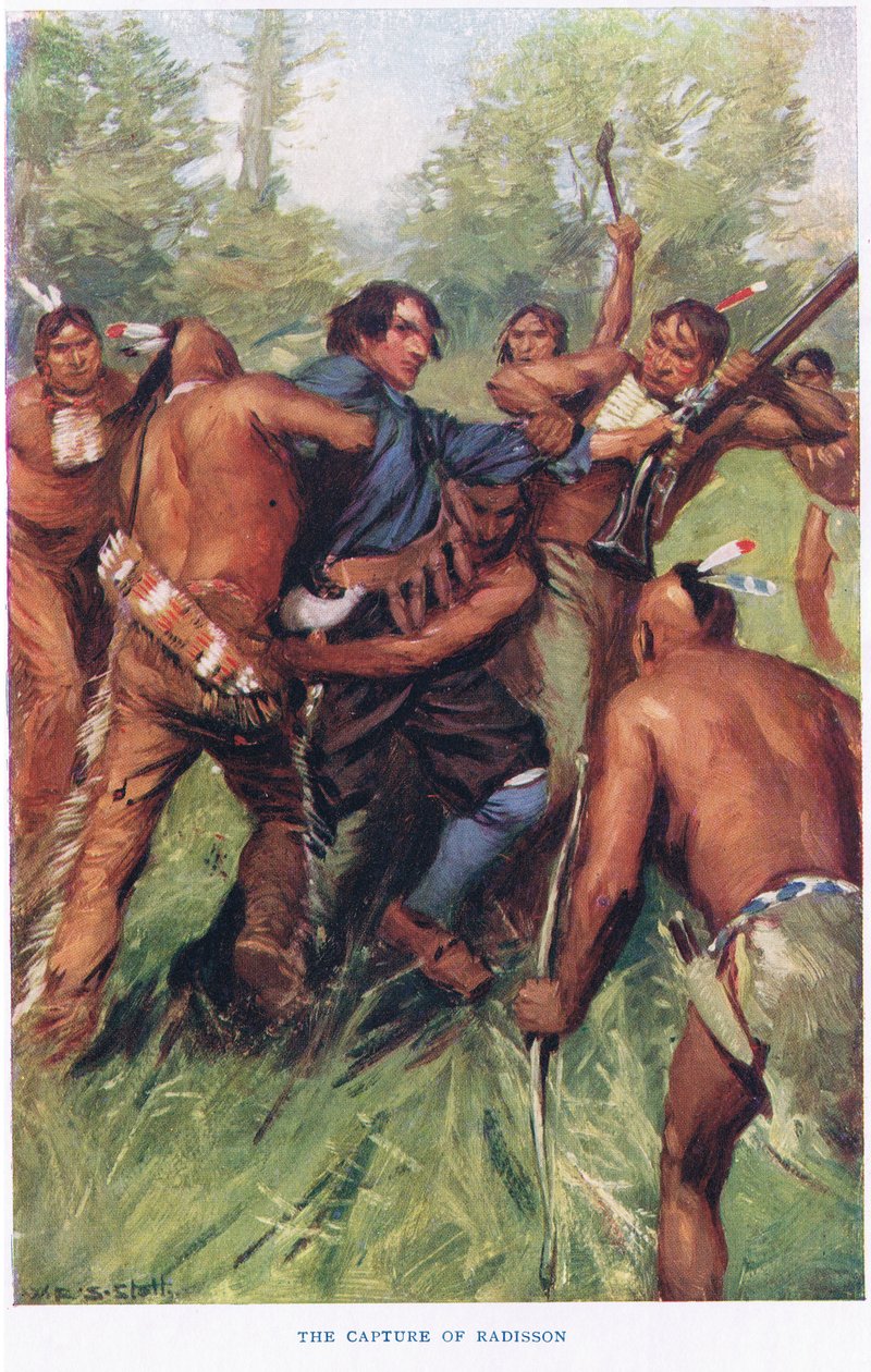 La cattura di Radisson, illustrazione da 