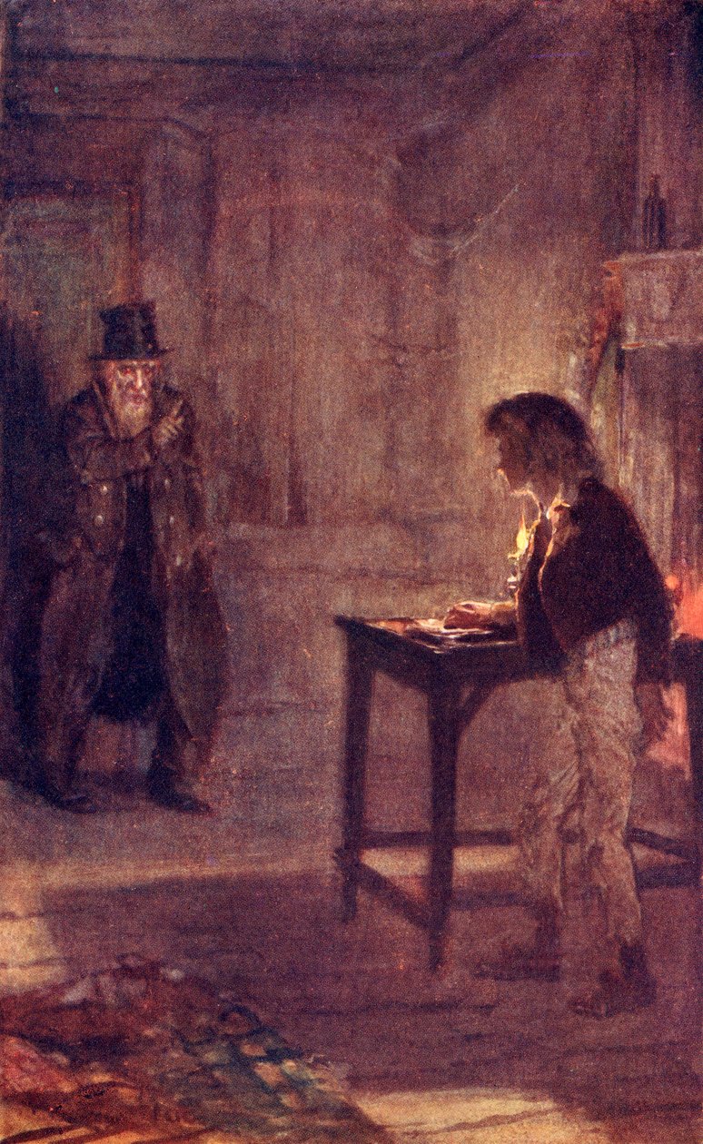 Fagin avverte Oliver, frontespizio da 