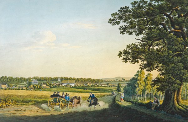 Veduta di Althaldensleben incisa da Carl August Richer (1770-1848) da W. (after) Behrendsen