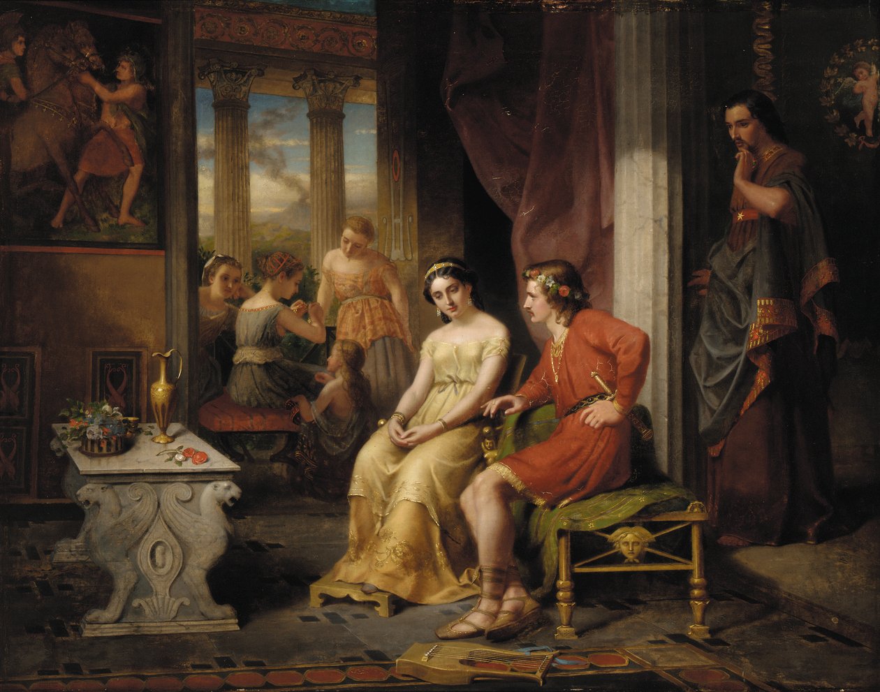 Gli ultimi giorni di Pompei: Glauco e Ione da W. Colby