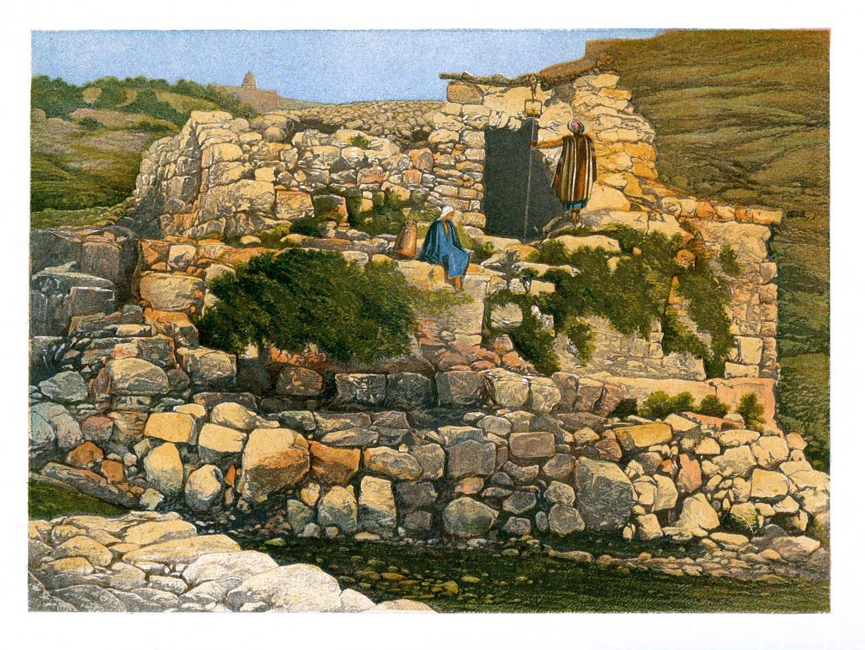Il pozzo di En-Rogel, Gerusalemme, c. 1870 da W. Dickens